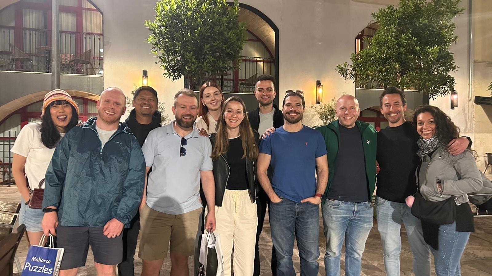 The Breakout Labs team on a company retreat in Mallorca